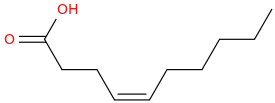 4 decenoic acid, (4z) 